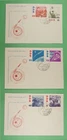 DR WHO 1961 GERMANY DDR 3 FDC SPACE COMBO R40059