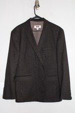 BROWN JOSEPH ABBOUD STRETCH WOOL SPORT COAT sz XL elbow patch suit jacket 46R