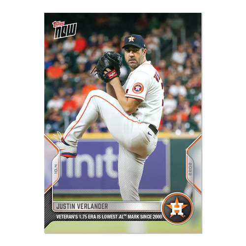 2022 Topps Now 1019 Justin Verlander