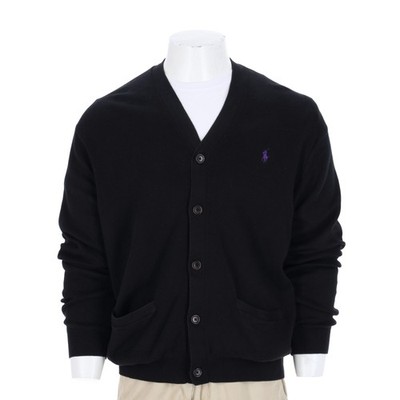 Polo Ralph Lauren Westen Strickjacke Herren Größe XL schwarz #QWE3303