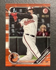 2019 Bowman Draft Kyle Stowers #BD-76 Orange 08/25 1st Paper Orioles Marlins