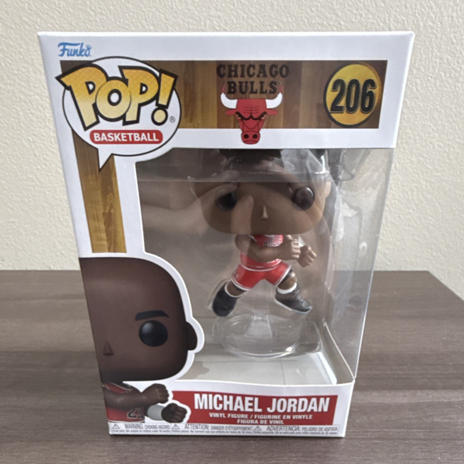 Funko Pop! Basketball Michael Jordan Chicago Bulls Hardwood Classics #206