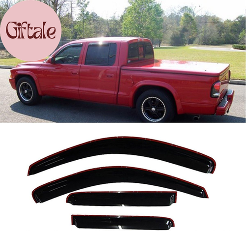 94853 Side Window Wind Deflector,4Pcs In-Channel Style Tape-On Nice Sun Rain Gua - Picture 2 of 12