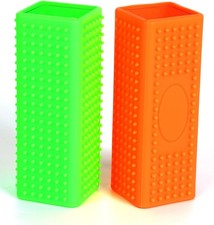 2pcs Pet Hair Remover, Car Carpet Cleaner for Dog  Cat Hair, Orangegreen
