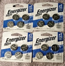 Energizer CR2032 3V Lithium Coin Cell Batteries 4-Pack Lot of 4 16  EXP 2033