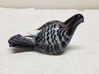 MURANO GLASS GLASS BIRD FIGURINE PAPERWEIGHT PLUM WHITE BLUE.. — photo 1