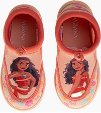 Moana Girls Floral Slip-On Non-Slip Quick Dry Water Shoes, size 11-12 toddlers
