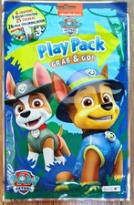 PAW PATROL COLORING BOOK A PLAY PACK GRAB GO Crayons Velvet Poster Stickers