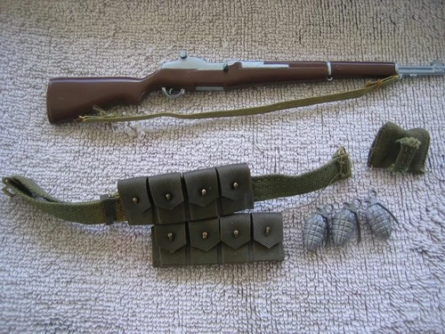 60's G.I. Joe Marine M-1 rifle & cartridge belt