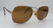 Vintage L'AMY Jacqueline Gold Oval Metal Sunglasses FRAMES ONLY