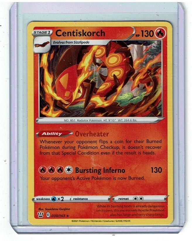Centiskorch - Non-Holoraphic Rare - Battle Styles - 030/163 | eBay