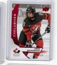 2019 Upper Deck Team Canada Women Exclusives Base Card Jaime Bourbonnais 146/250