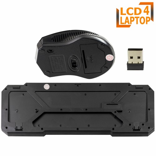 2.4GHz Wireless Keyboard And Mouse Combo Set UK Full-Size & USB Dongle PC Laptop - Picture 5 of 10