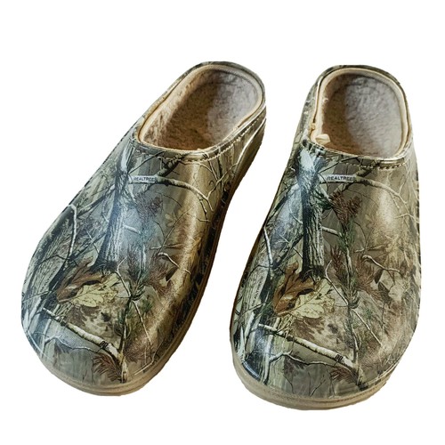 realtree mens lined clog