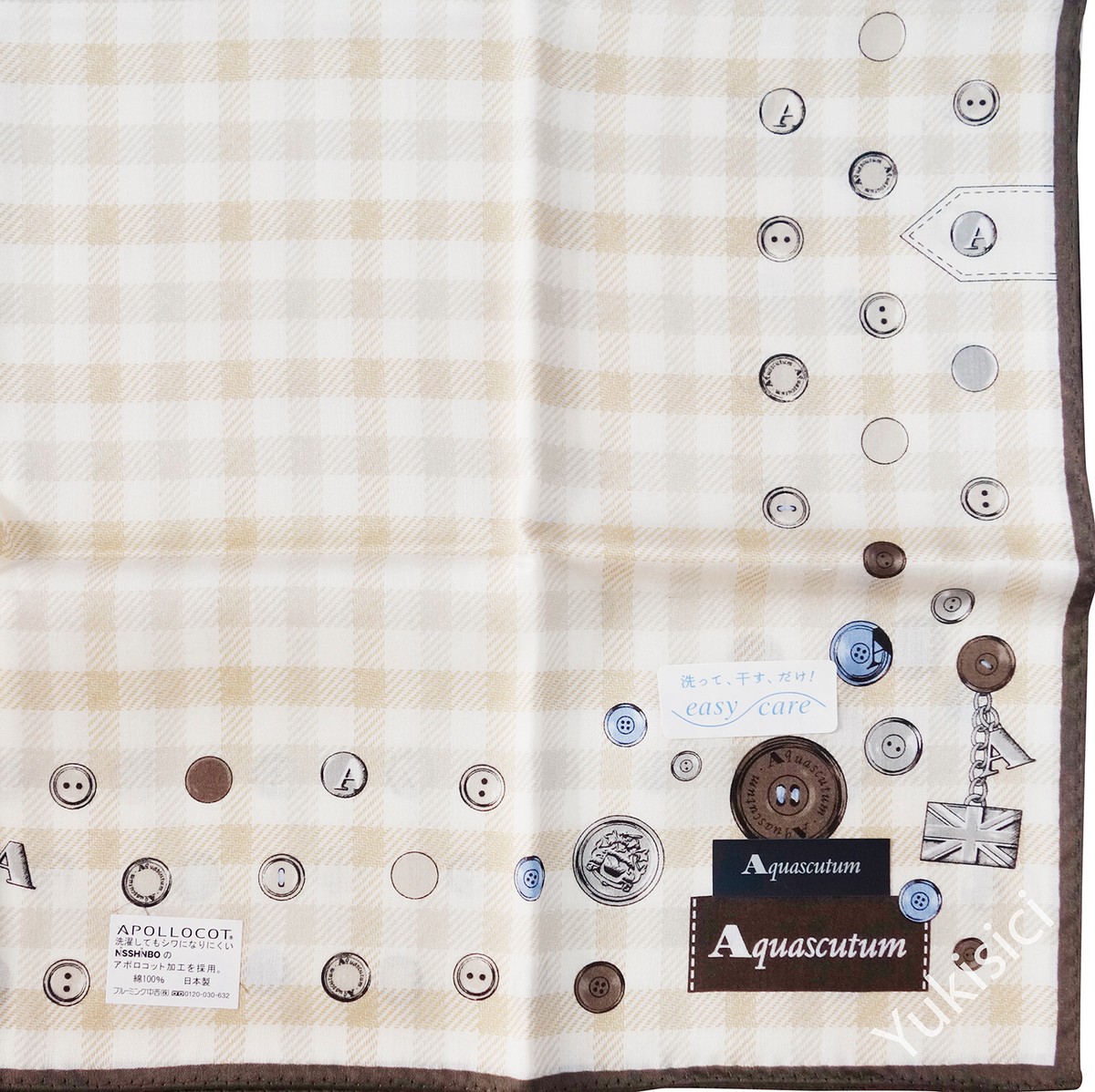 小物 Aquascutum handkerchief Vintage Aquascutum Handkerchief, Cotton Bandana, Vintage