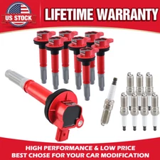 DG542 UF622 Ignition Coils with Spark Plugs for Ford F150 / Mustang 5.0L V8 - US