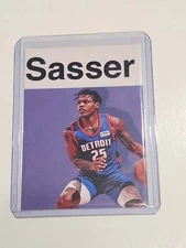 Marcus Sasser Artist Signed Basketball Art Card 1/10