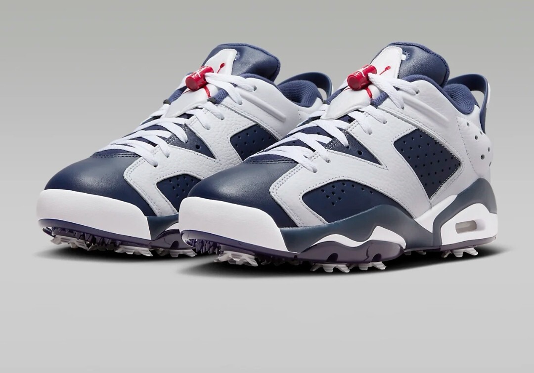 Jordan Retro 6 G Mens Golf Shoe White/Varsity Red/Midnight Navy