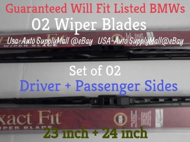 Juego de 02 limpiaparabrisas Trico Exact Fit marco de metal 2004-2005 BMW 530i 545i 645ci Foto 2 de 2