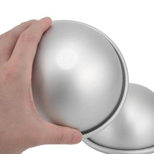 5 Inch Dome Cake Pan, 2 PCS Football Cake Pan, Hemisphere Cake Mold, Kids DIY 3D - Picture 2 of 8