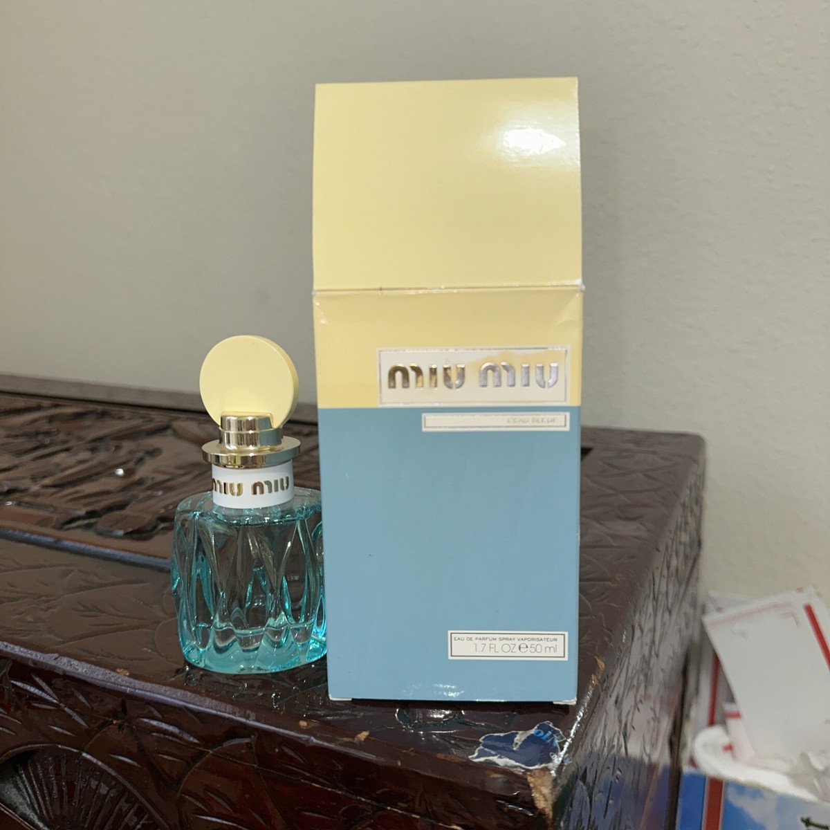 Miu Miu L'eau Bleue by Miu Miu Eau De Parfum Spray 1.7 oz for