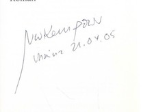 Walter Kempowski  Hundstage Roman SIGNIERT ORT DATUM