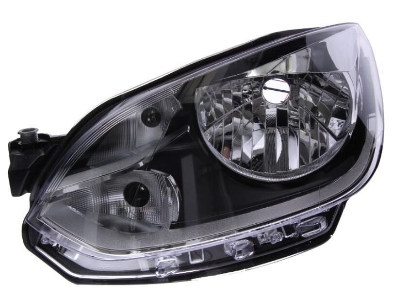 Phare avant gauche électrique chrome H4 pour Volkswagen Up de 2011 à 2016