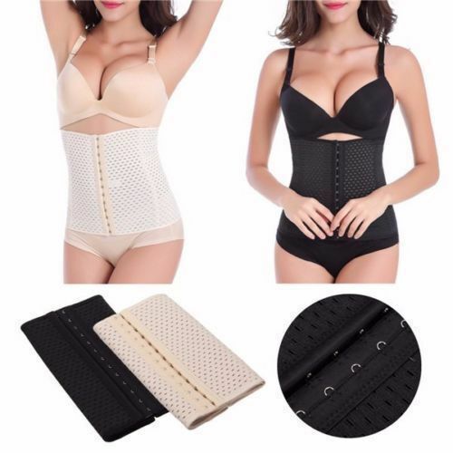 Breathable Elastic Body Shaping Slimming Tummy Waist Shaper Trainer Corset Belt - Picture 12 of 16