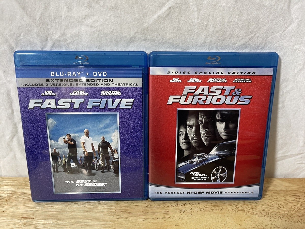 Fast Furious DVD/ BLU RAY/ Fast Five Movies DVD