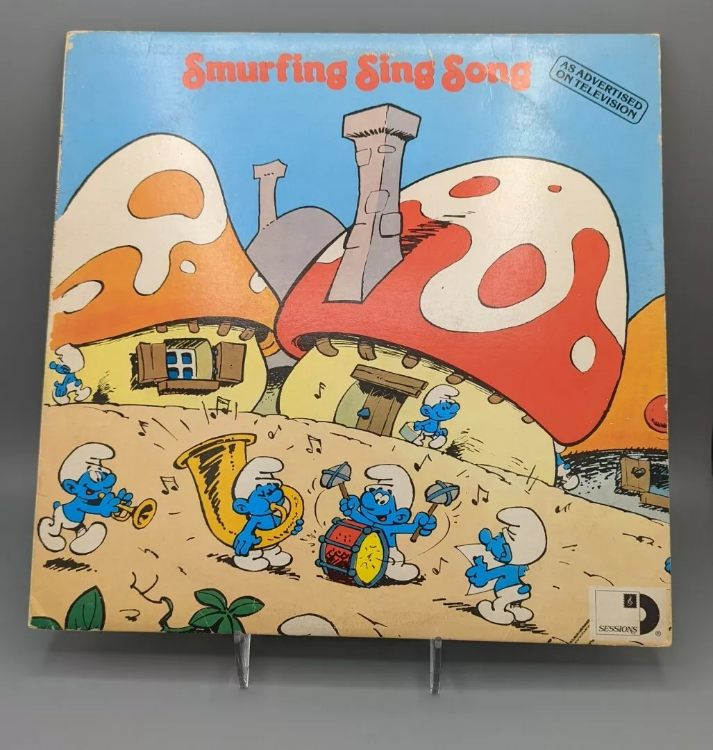 The Smurfs Smurfing Sing Song PTV-1004 Vinyl Vinyl 59-073