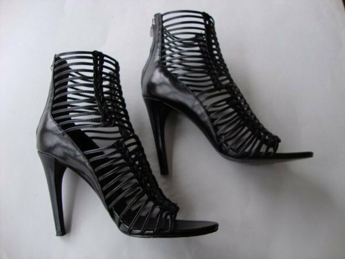 SIGERSON MORRISON Black MELLA Leather Sandals Shoes Heels Women Size 7 with box