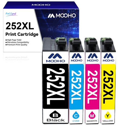 Cartuchos de tinta de alto rendimiento 252XL para Epson para WorkForce WF-3620 WF-3640 WF-7610 - Imagen 2 de 15