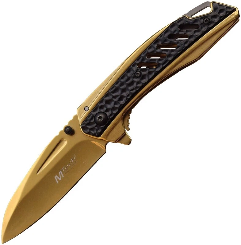 Drop Point Frame Rubber Handle Collectible Folding Knives