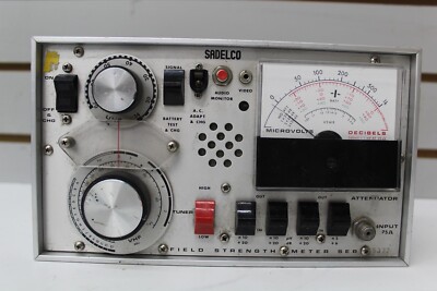VINTAGE SADELCO VHF UHF SIGNAL LEVEL METER FS-3C WORKING | eBay