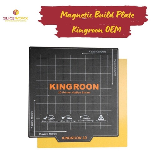 Kingroon Magnet Heißbett Aufkleber Entfernung Oberfläche für KP3S 3D Drucker 180*180mm