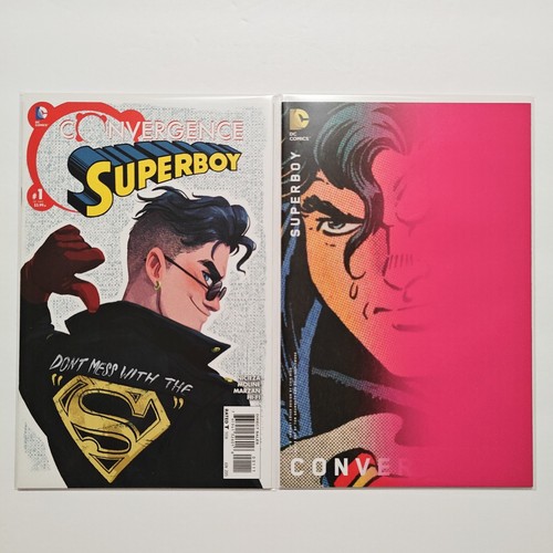 Convergence: Superboy #1-2 (w/A & B Variants) Complete Set of 4 - VF/NM - Picture 2 of 3