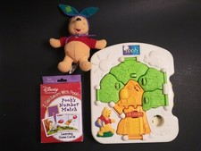 Winnie the Pooh Lot of 3: Pooh Learning Game, Toy, Plush. Some New