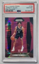 JARRETT ALLEN RC 2017 PANINI PINK PULSAR PRIZM ROOKIE CARD 4/42  PSA 10 GEM MINT