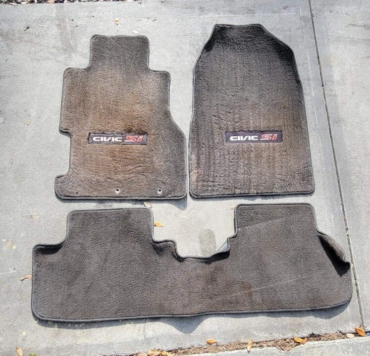 0205 OEM Honda Civic Si EP3 Hatchback Floor Mats Black Carpet Mats K20