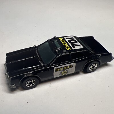 Vintage Hot Wheels 1977 Dodge Monaco 1:64  701 Sheriff Patrol Car Cruiser