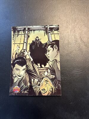 Jb7b Universal Monsters Illustrated Topps 1994 #5 Dracula