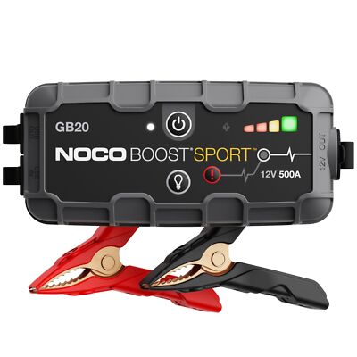 NOCO Boost Sport GB20 500A UltraSafe Car Battery Jump Starter, 12V Battery Pa...