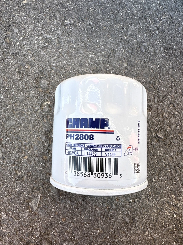 PACK DE 3 - ESTUCHE de filtro de aceite Champ PH2808 se adapta a PH3593A 51334 1334 L14459 LF542 V4459 Foto 2 de 3