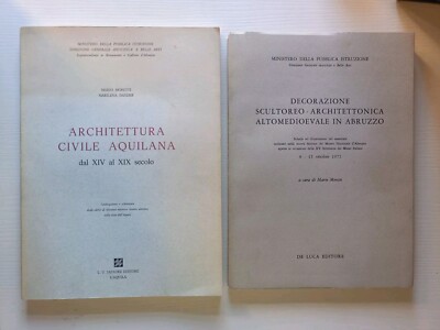 Achitettura Abruzzen L'Aquila 2 Bände von Mario Moretti