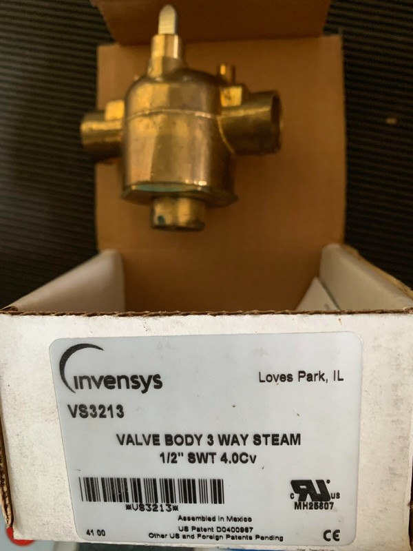  INVENSYS Vs3213 Zonevalve,3 Way,Steam/Hi Temp (Erie) McQuay 300033501