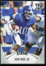 2021 Leaf Draft Football Asim Rose Jr. #18 Kentucky Free Agent
