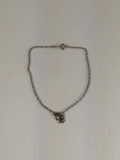 Horse Anklet Silver Tone Delicate Equestrian Cottagecore Farmhouse Gift Korea