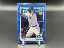 2020 Bowman - Chrome Prospects #BCP-77 Evan White Sapphire TTC1734