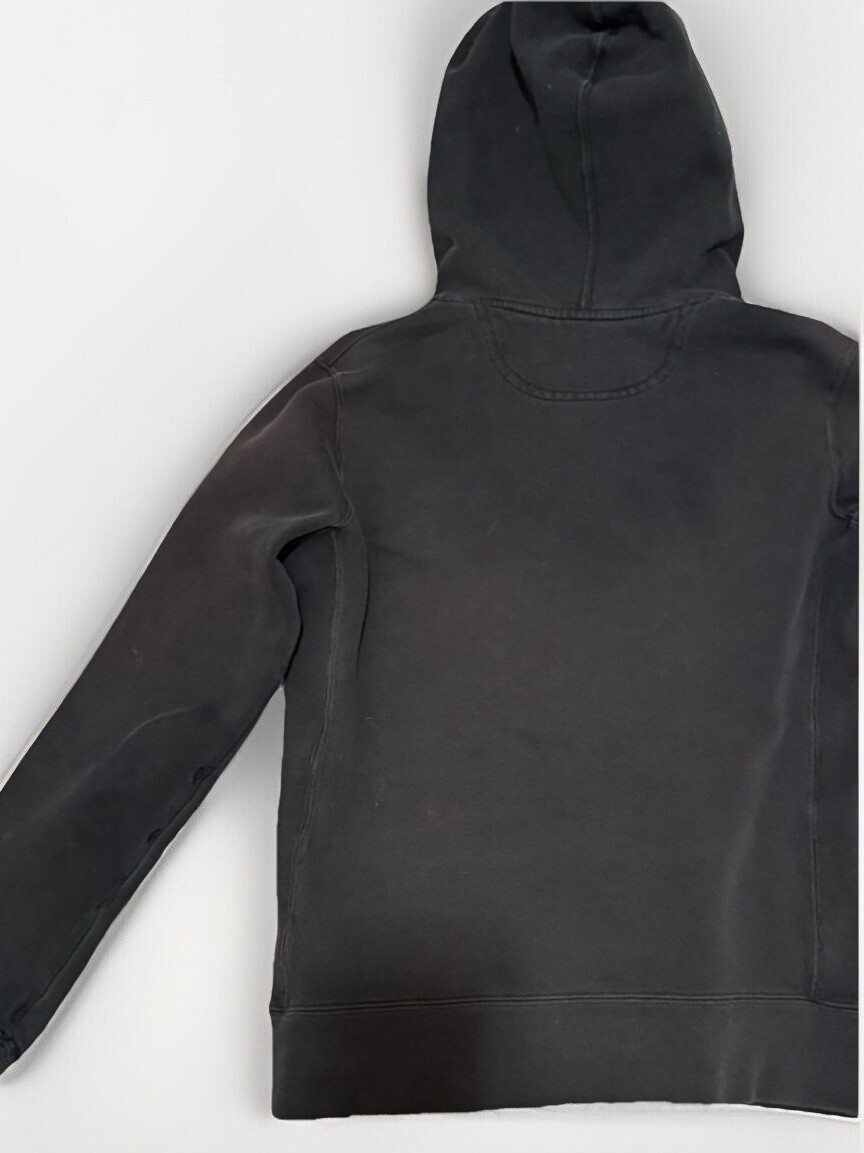 Polo donna Ralph Lauren nera con cappuccio e zip viola pony taglia small petite