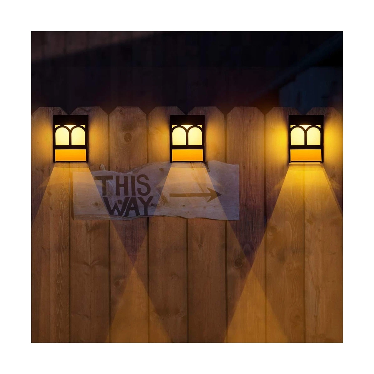 SUNFACE Solar Deck Lights Led Outdoor Garden Decorative Wall